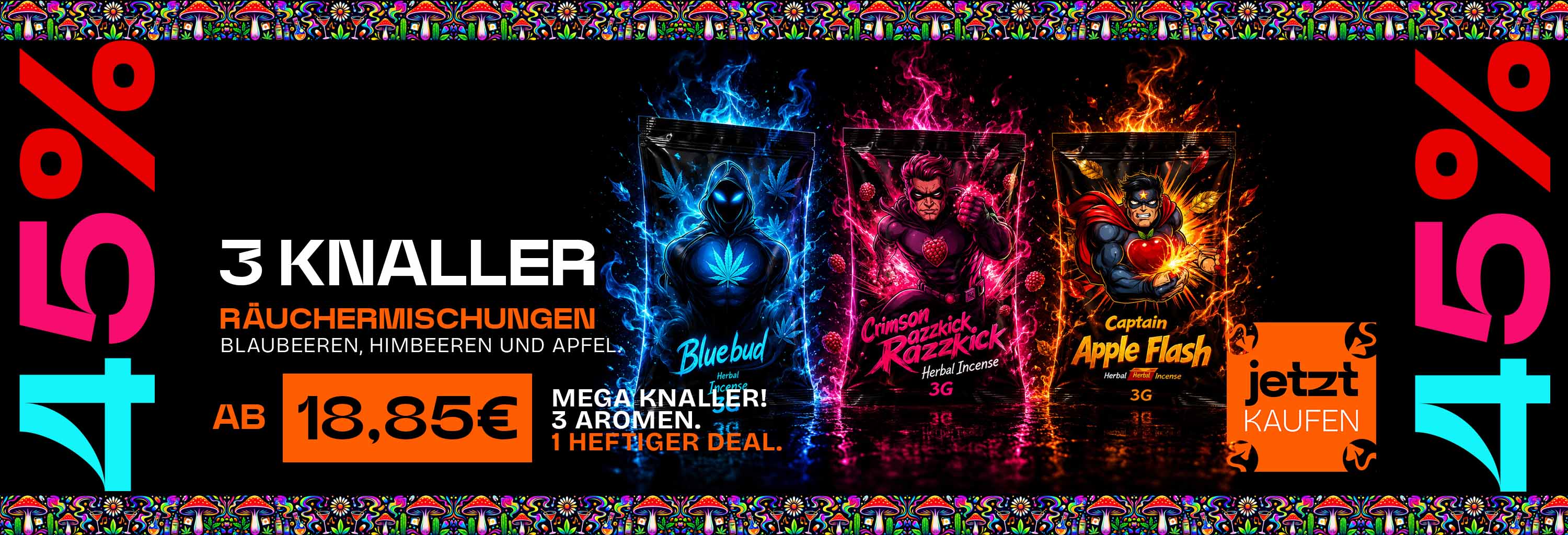 Unsere 3 Topknaller