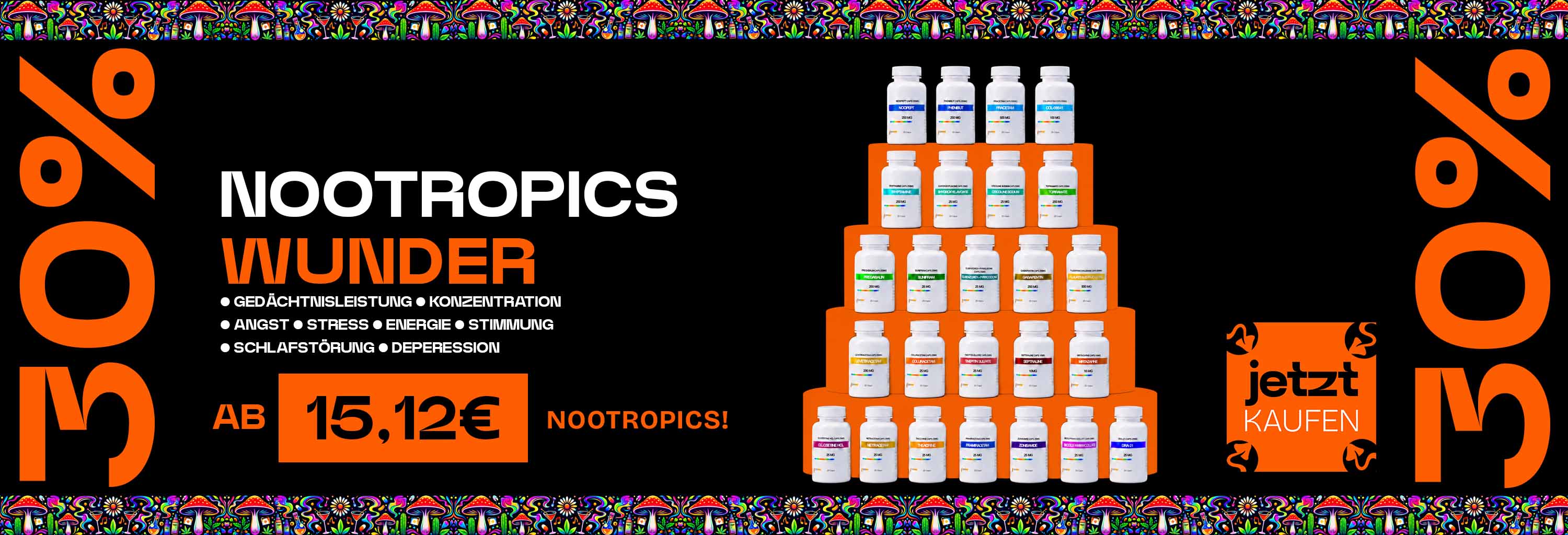 30% auf Nootropics