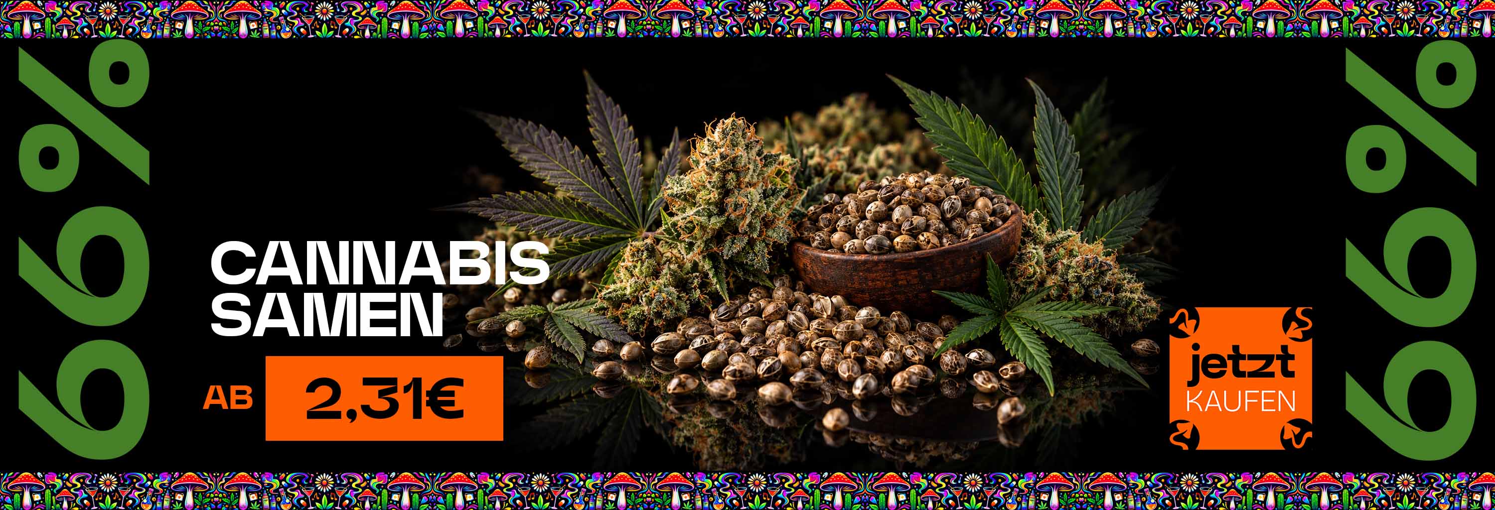 Cannabis Samen - 66% reduziert