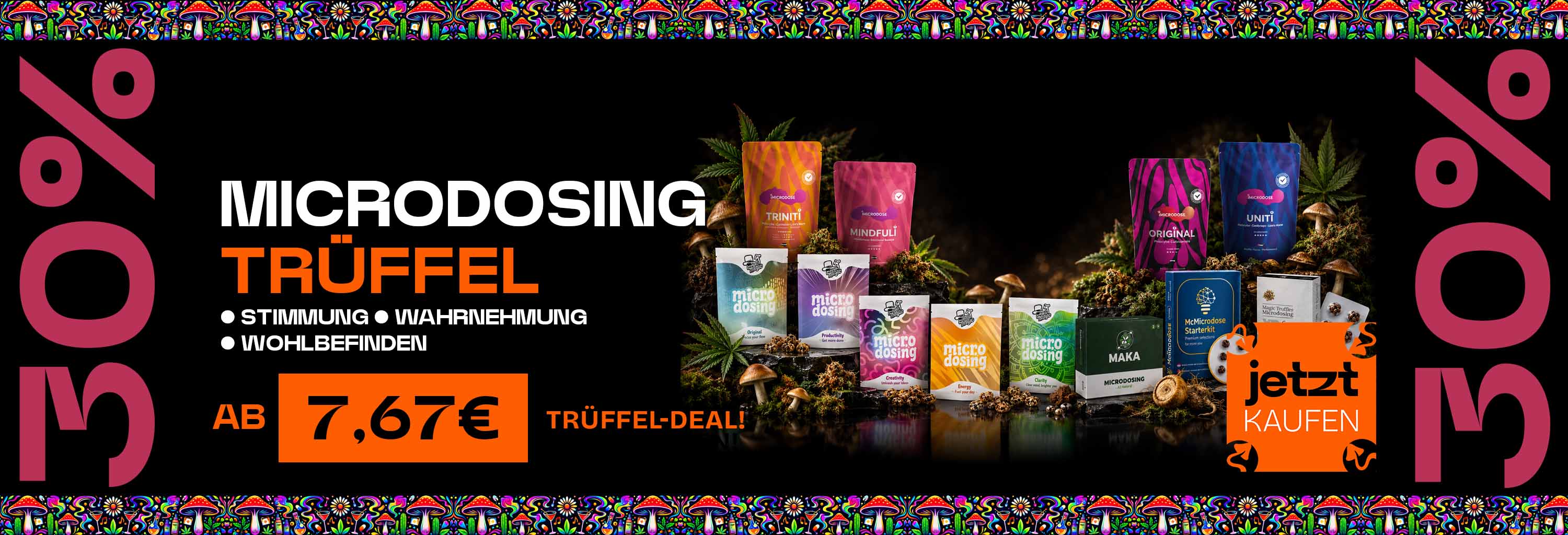 Microdosing Trüffel 30% reduziert