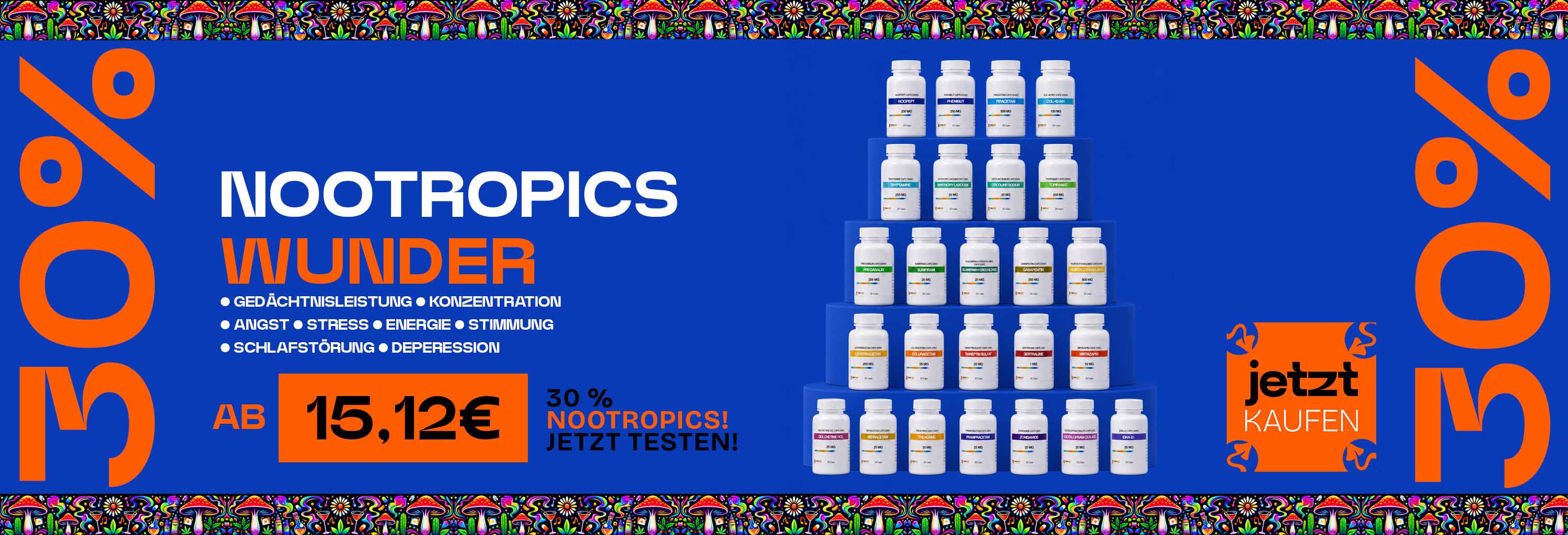 30% auf Nootropics