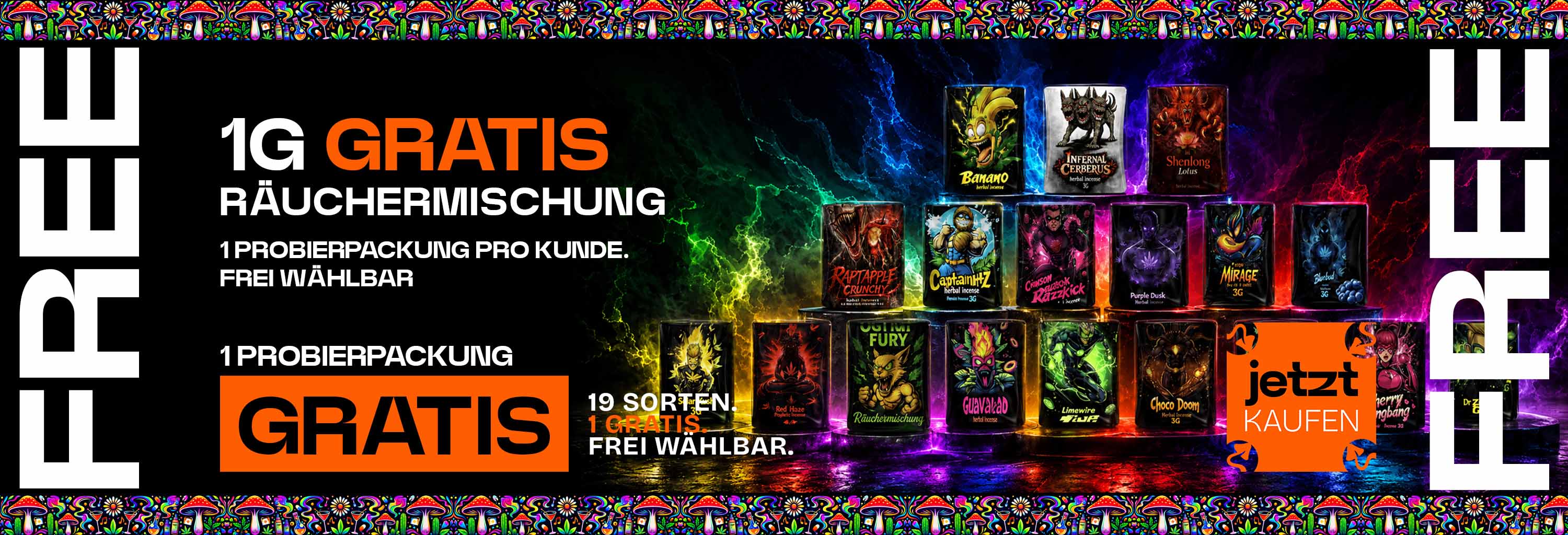 Gratis 1g Räuchermischung