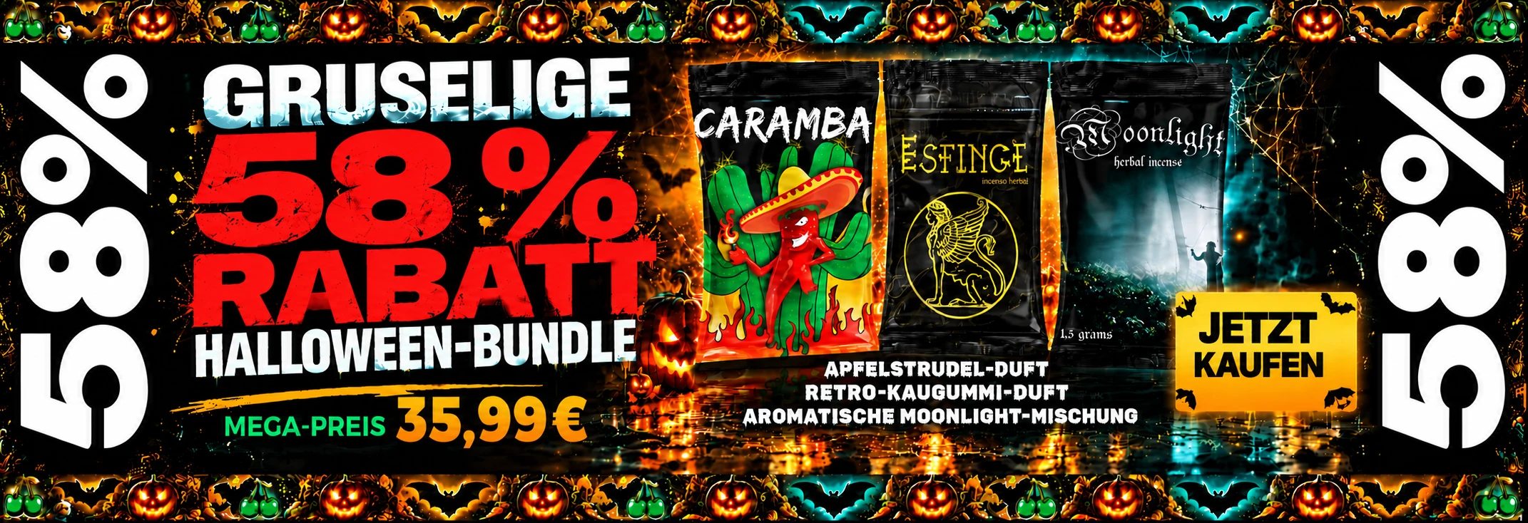 58% Rabatt auf das Halloween-Bundle