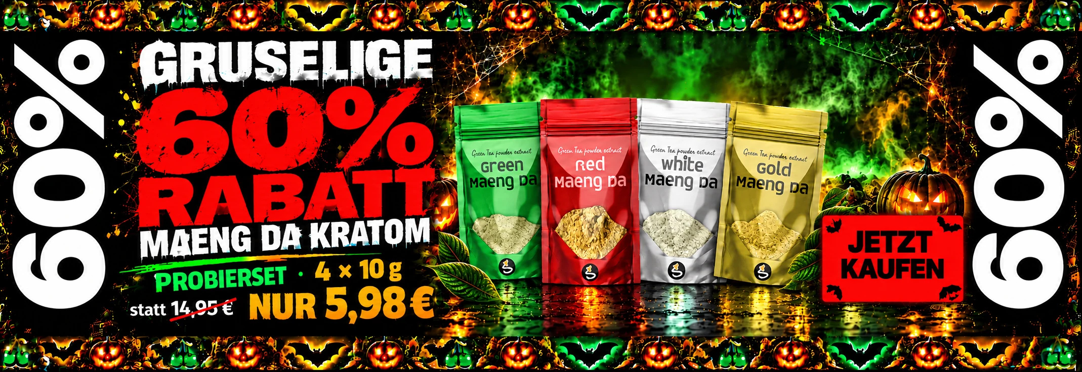 60% auf Maeng-Da Probierset