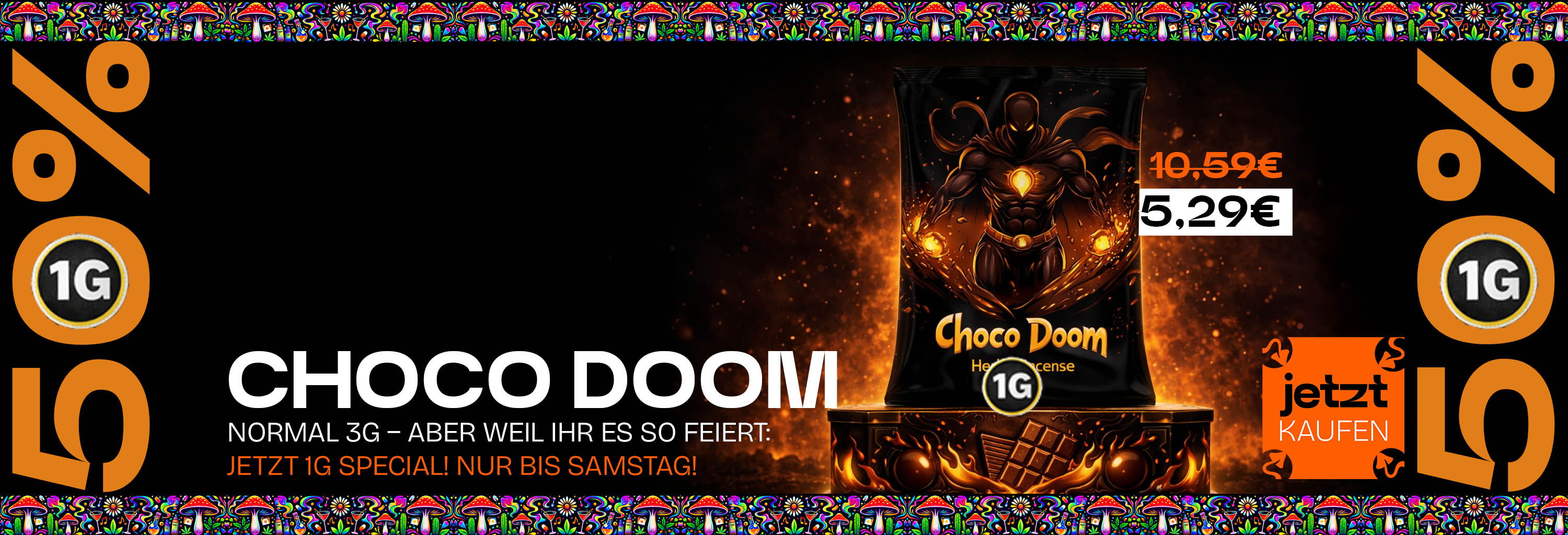 Choco Doom - 1g - Jetzt zum Knallerpreis