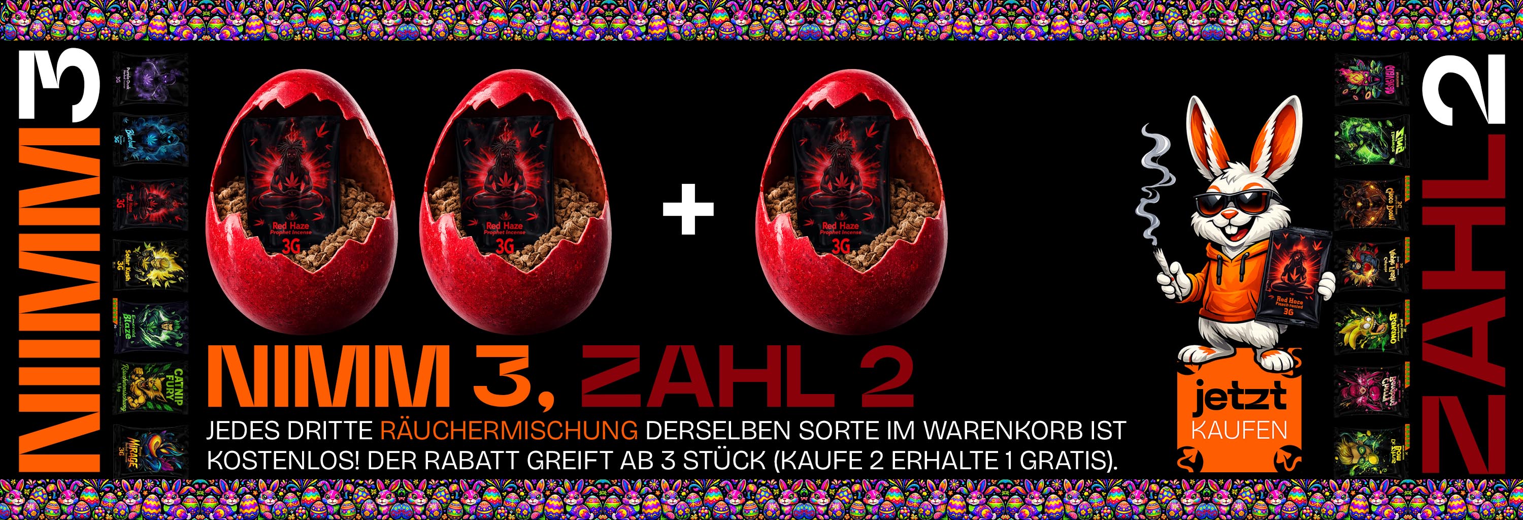 Nimm 3 und zahle nur 2 - Jede dritte Mischung ist Gratis