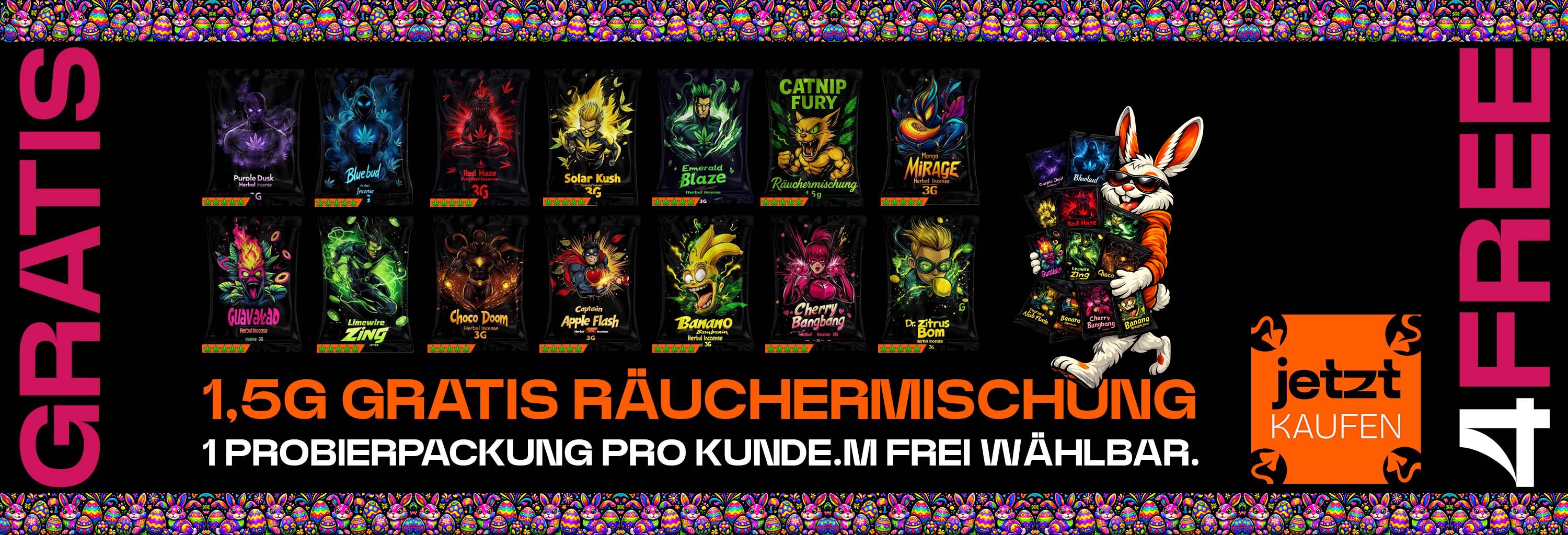 Gratis 1,5g Räuchermischung