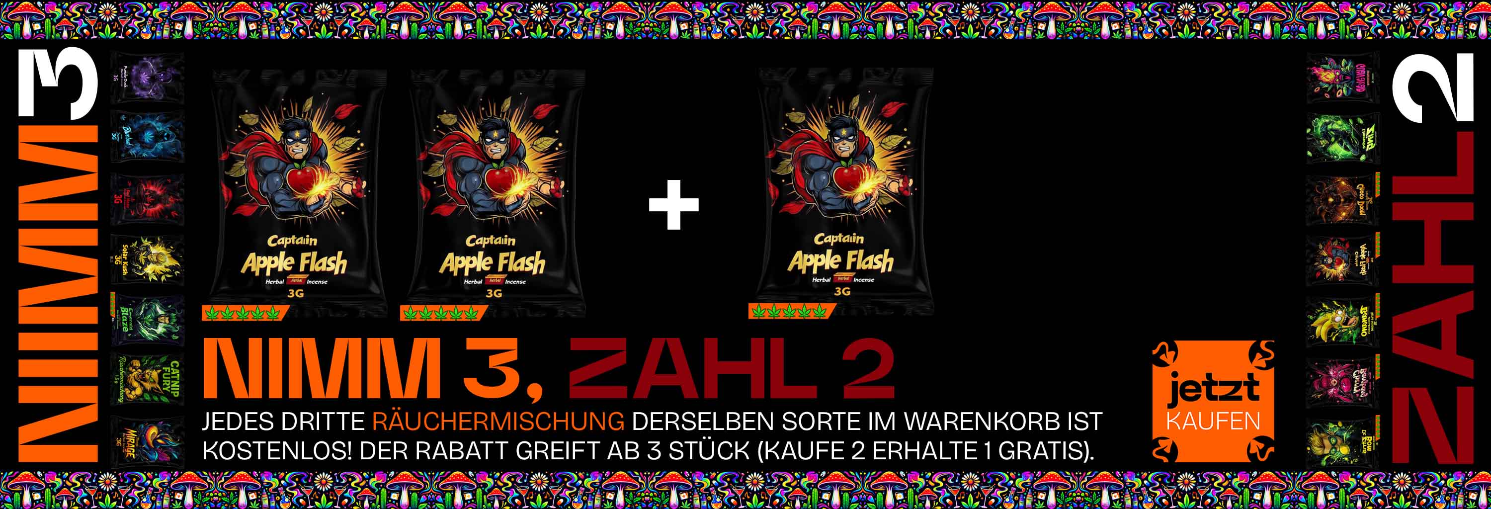 Nimm 3 und zahle nur 2