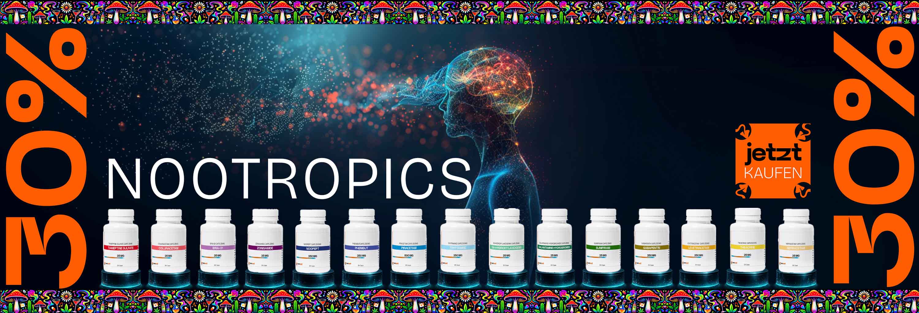 30% Rabatt auf alle Nootropics