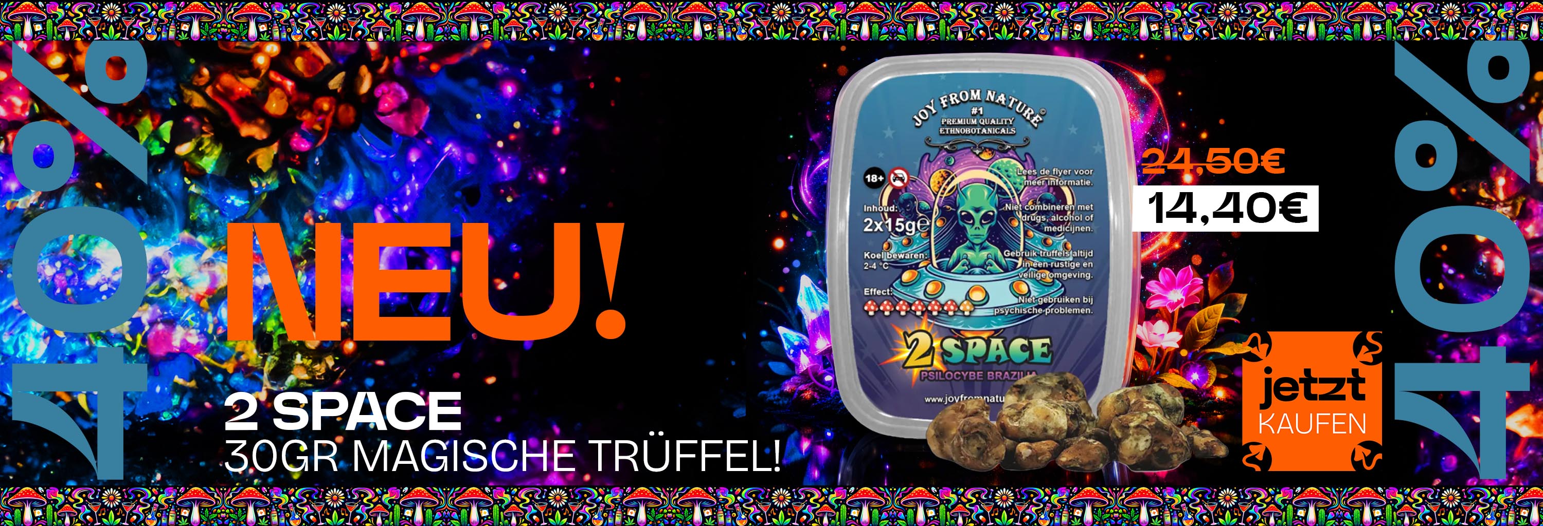 2 Space Trüffel 30g - Jetzt zum Einführungspreis