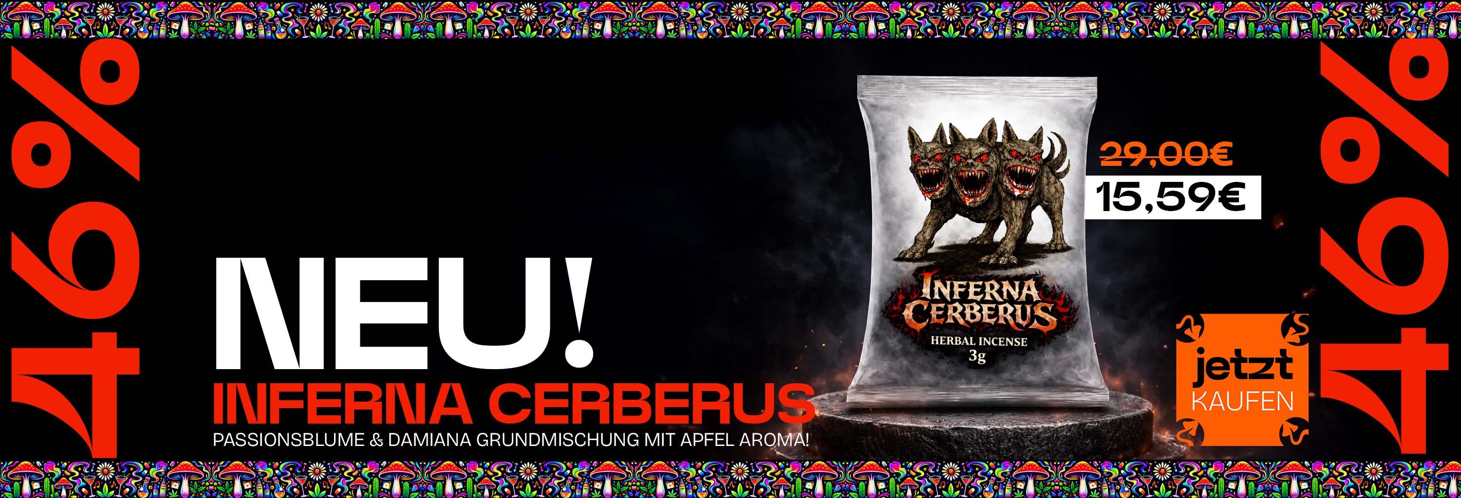 Jetzt NEU! Inferna Cerberus - Jetzt nur 15,59 Euro