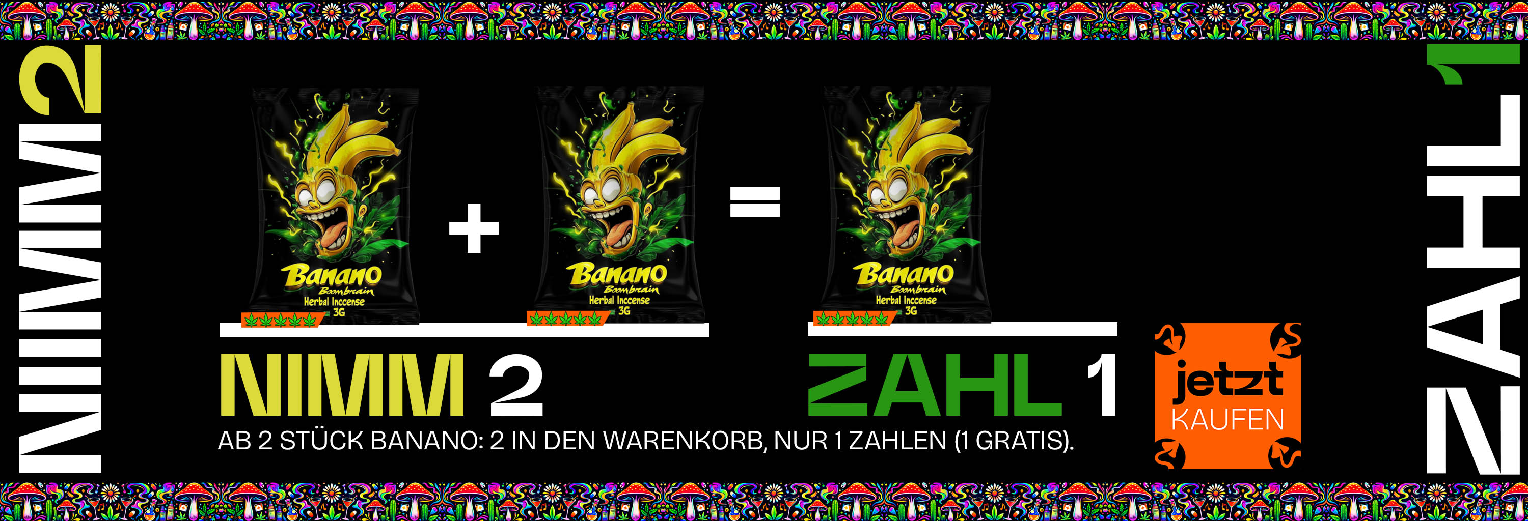 Nimm 2 und zahle 1 - Banano Boombrain