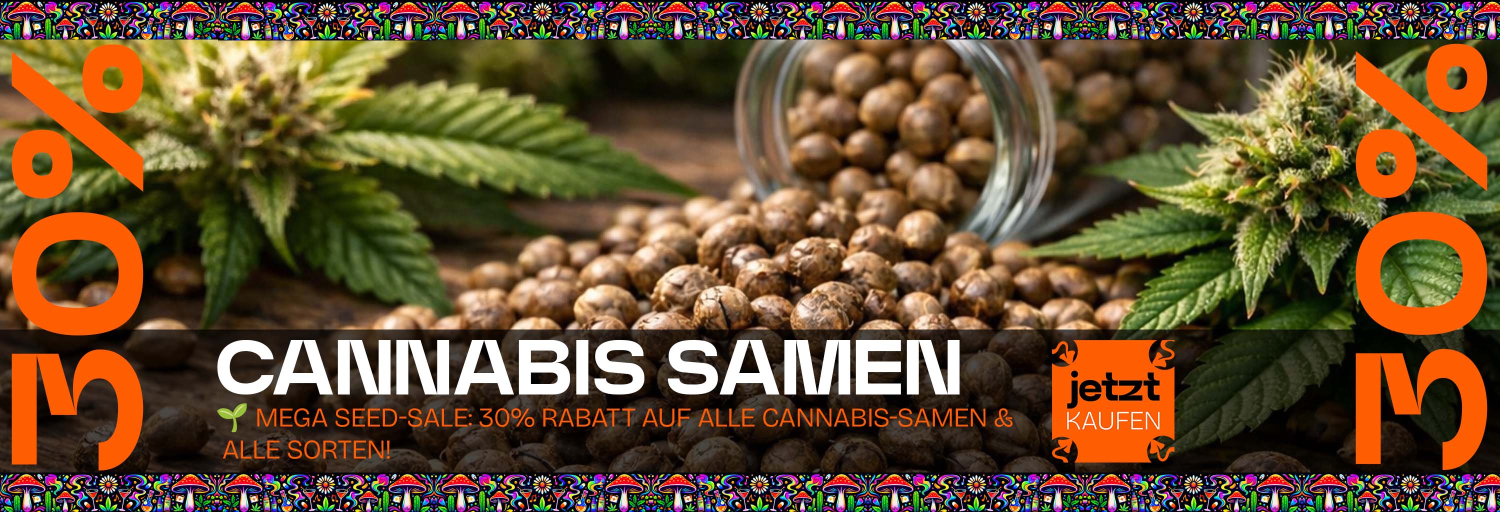 Alle Cannabis Samen 30% reduziert!
