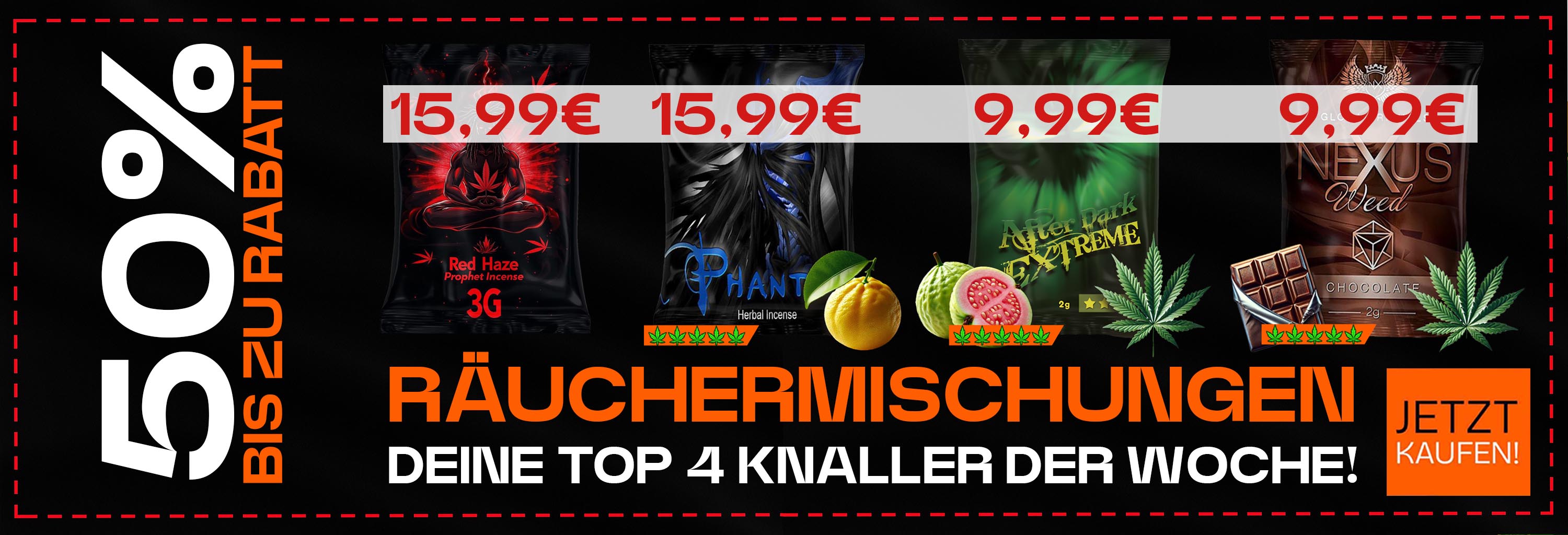 Räuchermischungen - Deine Top 4 zu 50% Rabatt
