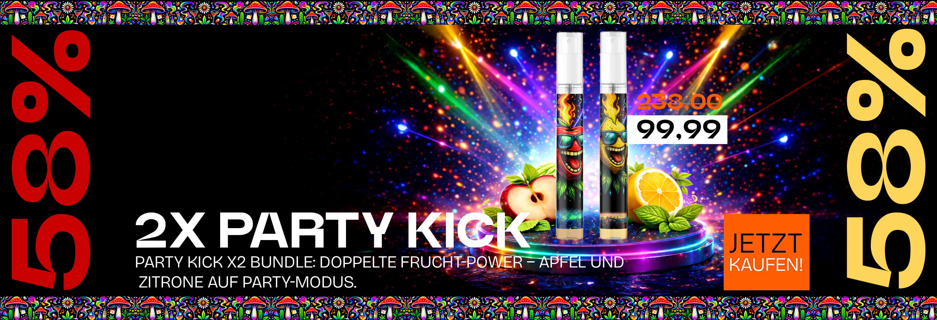 Party Kick X2 Bundle - Doppelte Fruchtpower