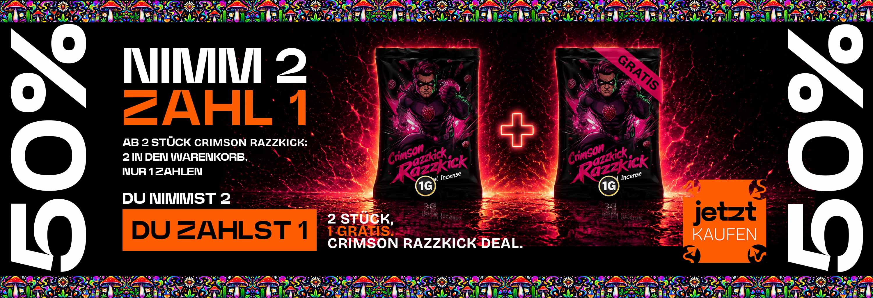 Crimson Razzkick - Kaufe 1 erhalte 2