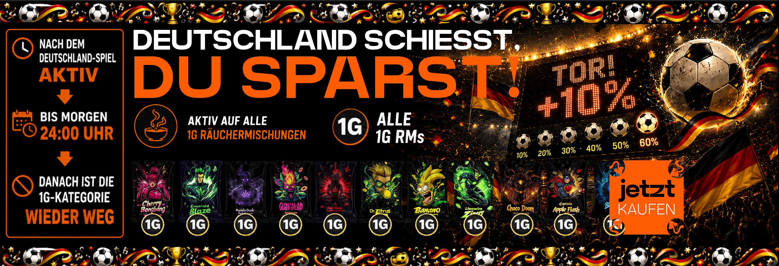 Deutschland schiesst - Du sparst!