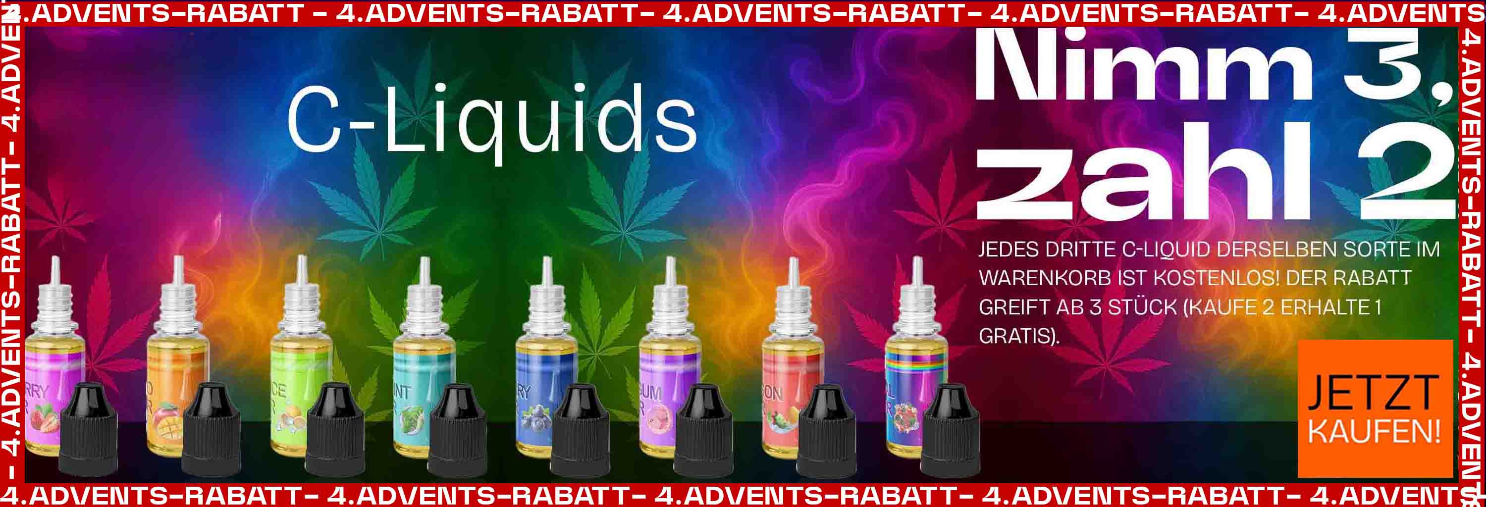 C-Liquids - Kaufe 3, zahle nur 2