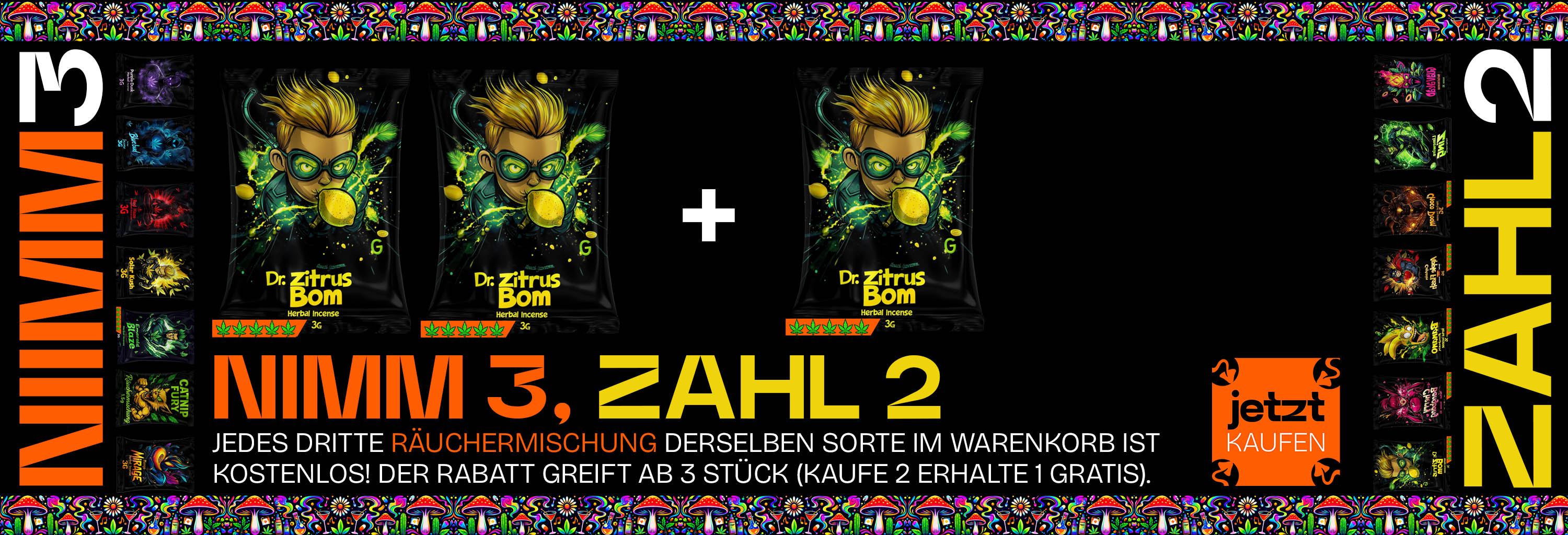 Nimm 3 und zahle 2