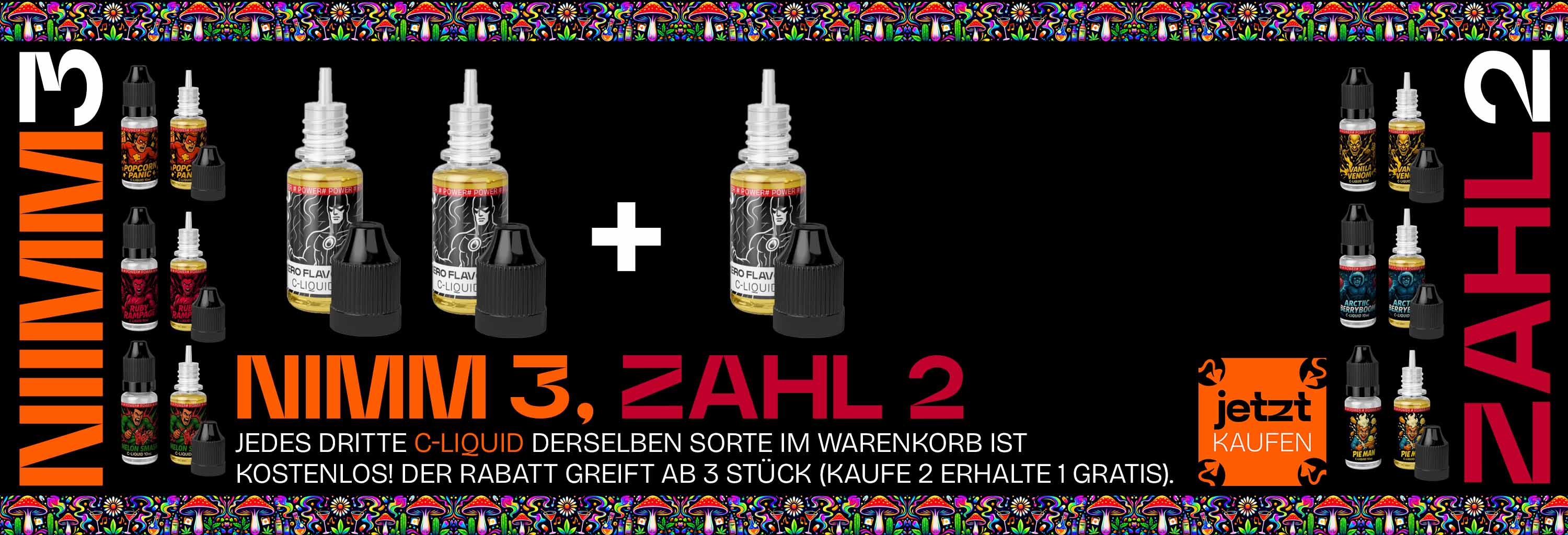C-Liquids - Nimm 3 zahle 2
