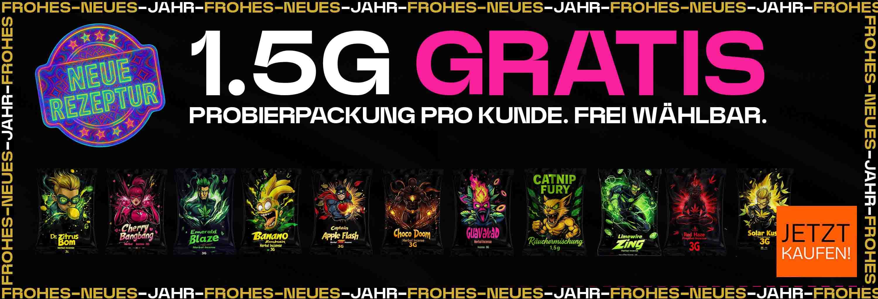 1,5g Gratis - Probierpackung