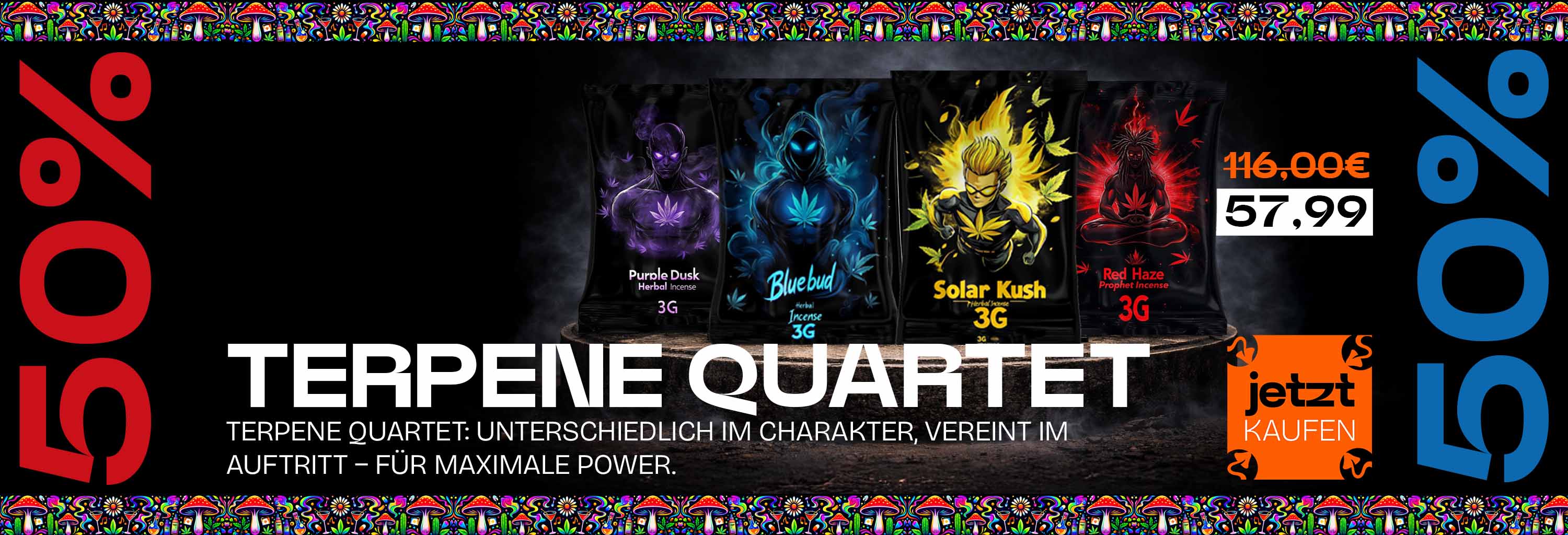 Terpene Quartet jetzt 50% reduziert