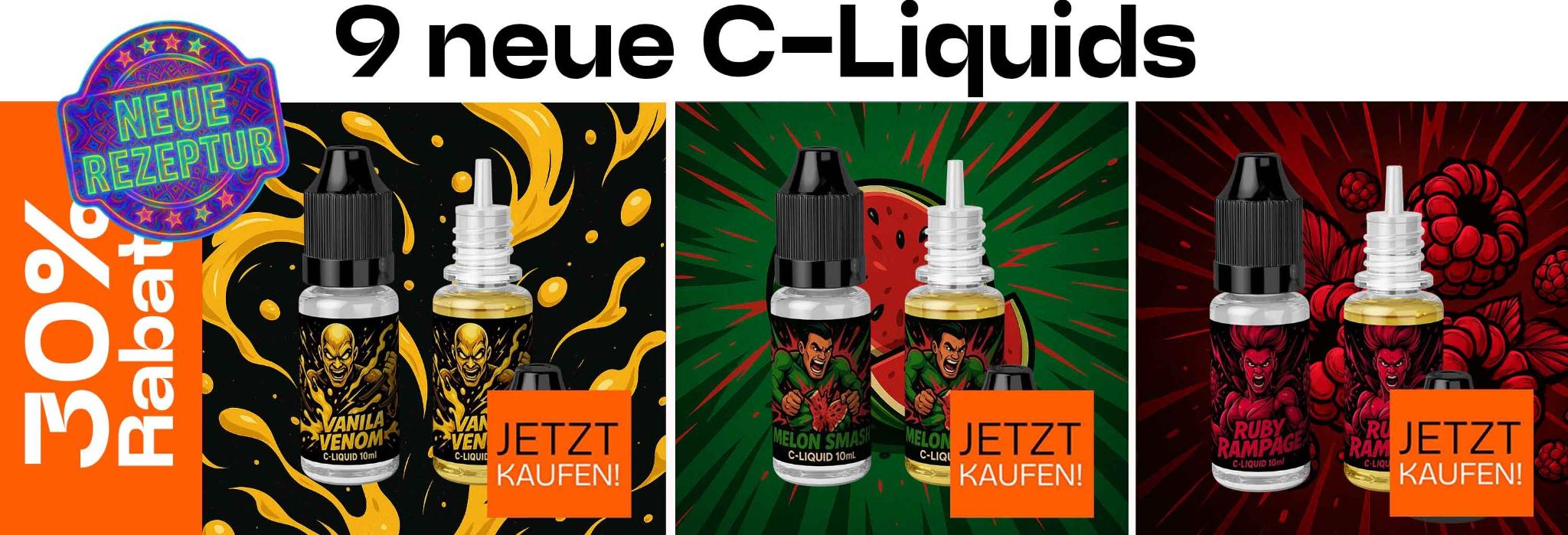 9 neue C-Liquids