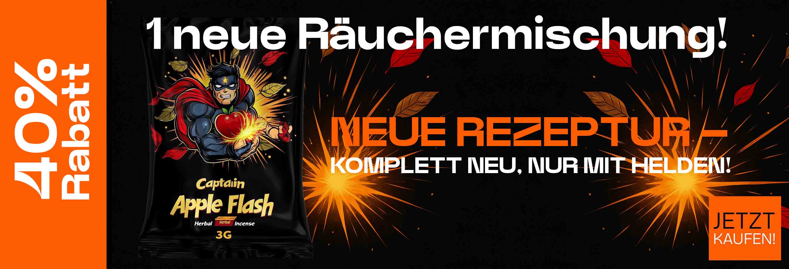 Neue Räuchermischung - Captain Apple Flash