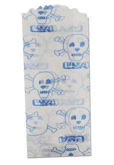 Tütchen aus Pergamentpapier USA Skull