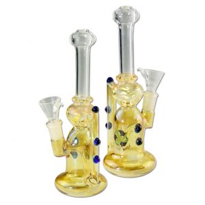 Black Leaf Recycle Bong golden
