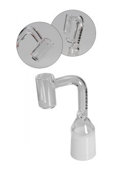 Quartz Dabbing Banger mit Halter für Heizspirale