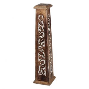Räucherstäbchenhalter aus Mangoholz