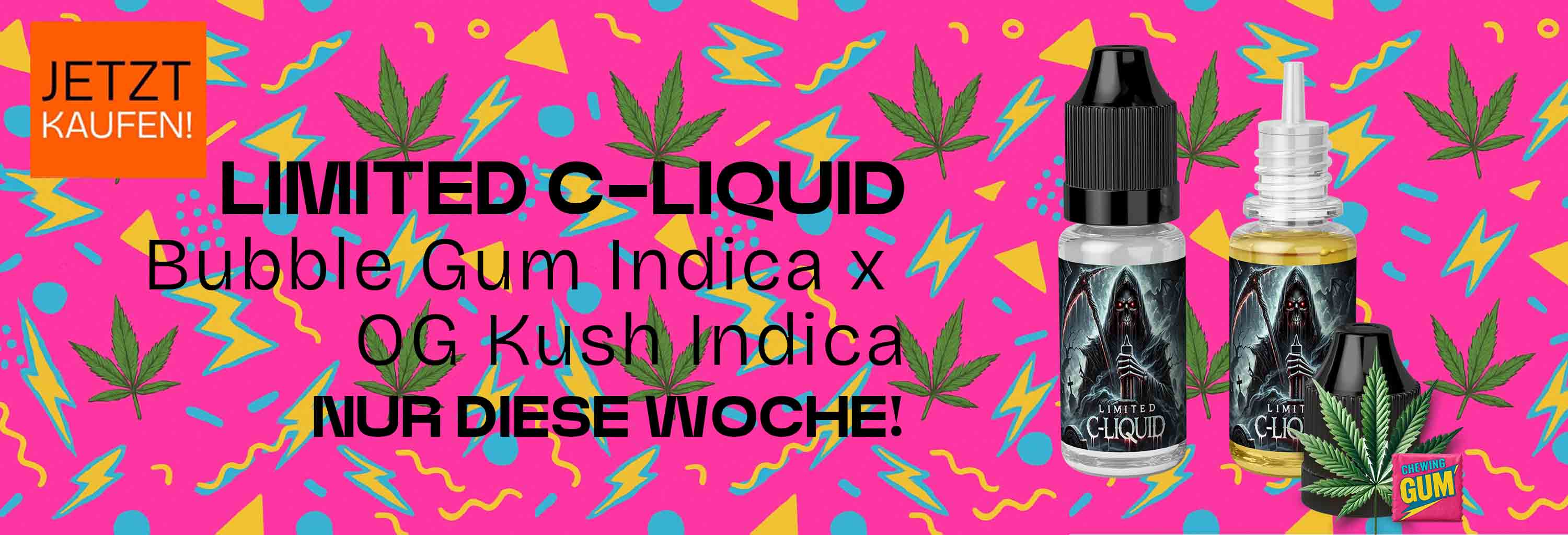 Limited C-Liquid - Bubble Gum Indica x OG Kush Indica